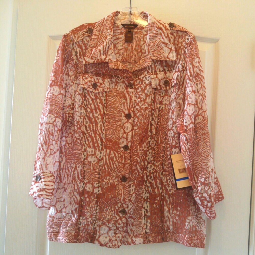 Jungle Print Blouse *New with tags*